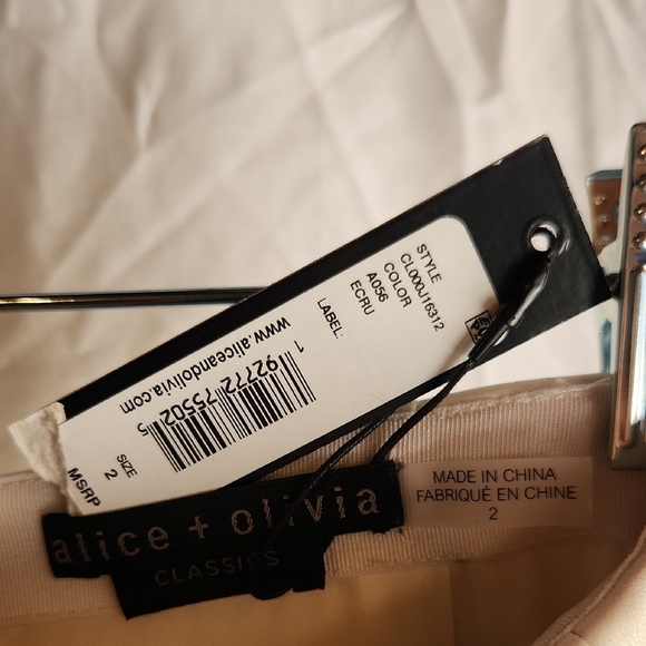 Alice+Olivia [Cream Colored] Classic Ecru Skirt - Picture 6 of 8